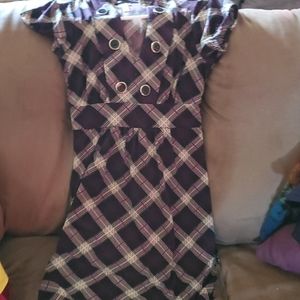 Multi color patterned dress